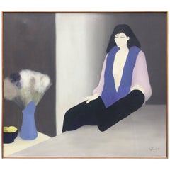 Raymonde Duval, "Evasione" Olio su tela firmato e datato, 1980