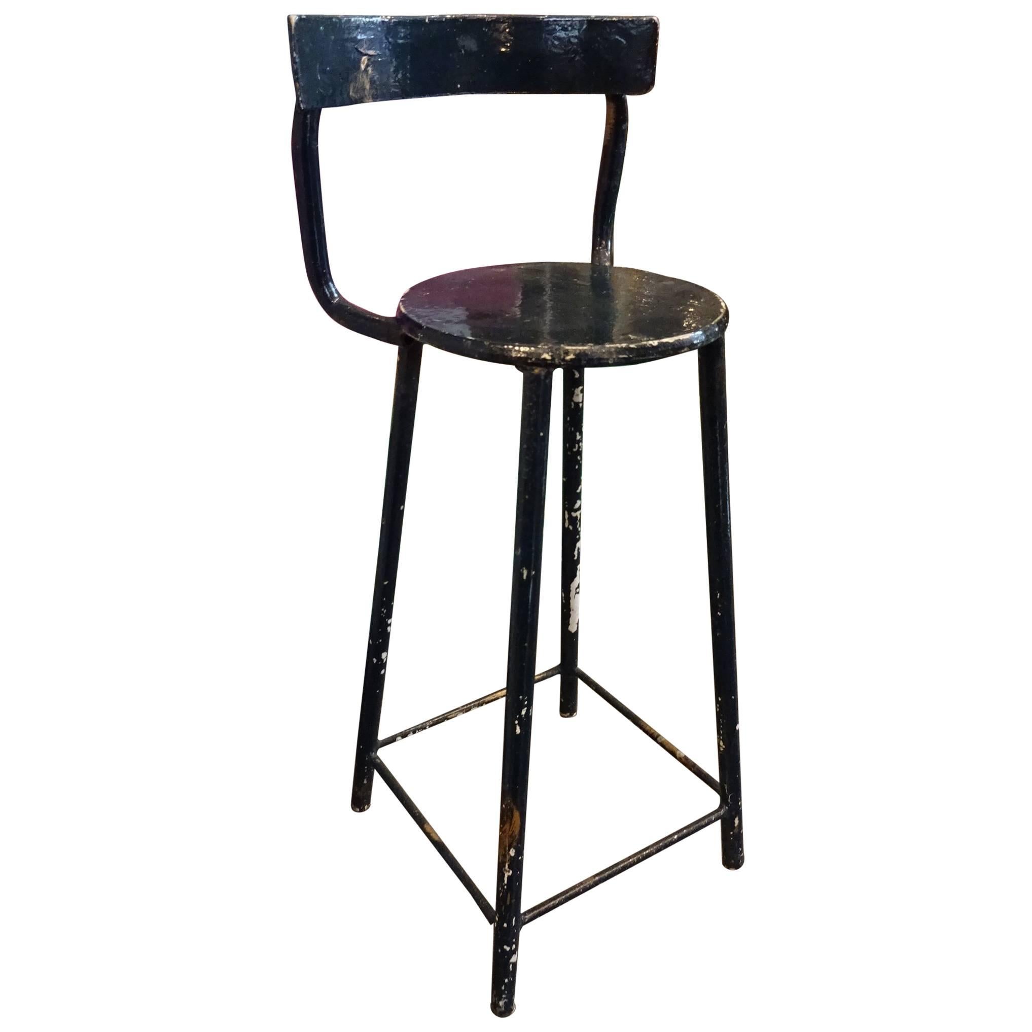 Early 20th Century French Barstool High Chair