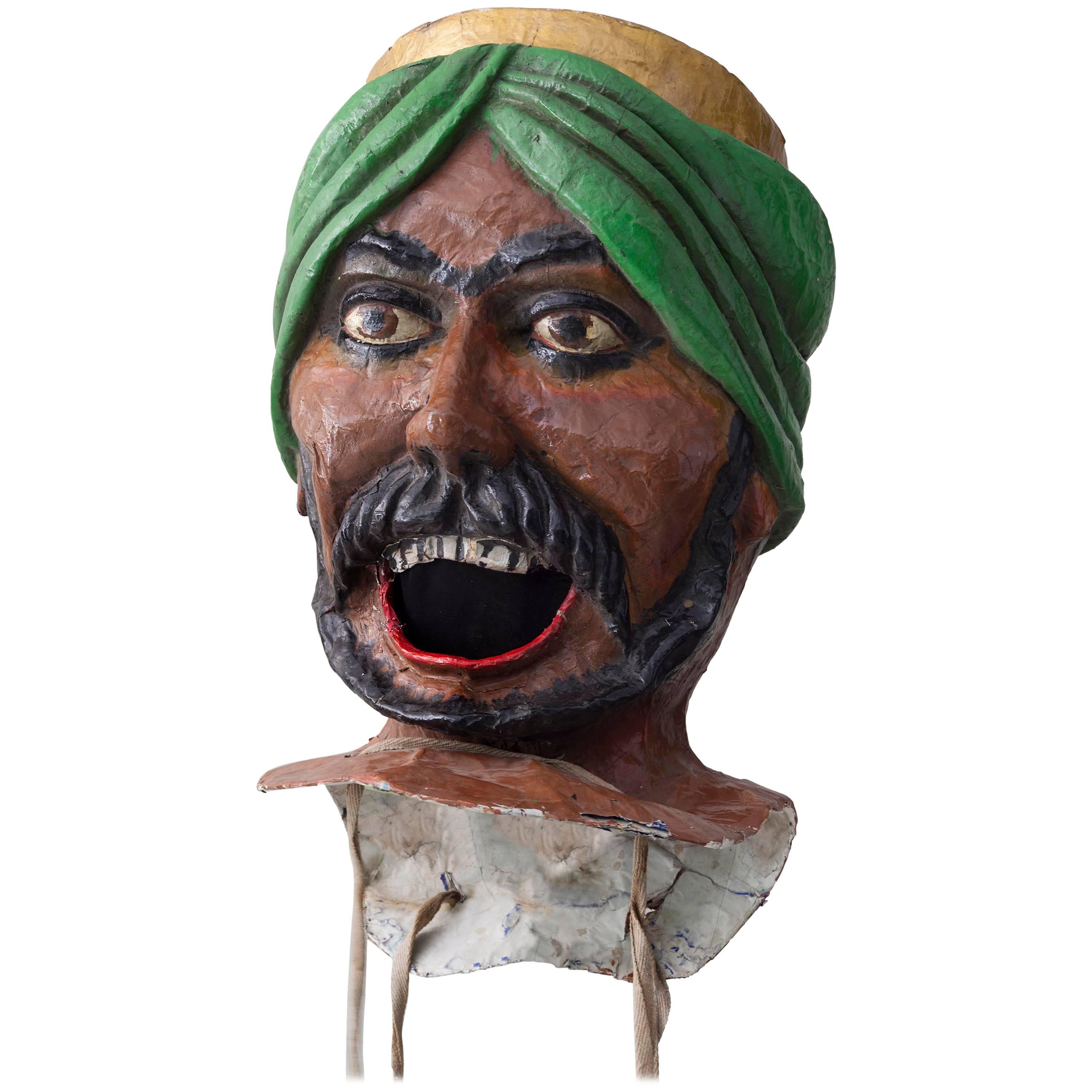 20th Century Carnival Head from Nice 1960s Made of Papier Mâché