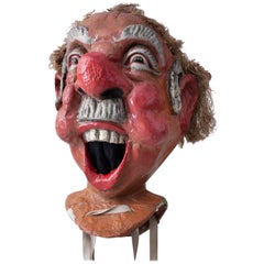 20th Century Carnival Head from Nice 1960s Made of Papier Mâché