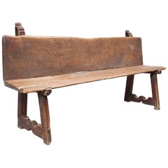 Early 19th Century French Bench Made of Walnut