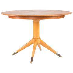 Round Teak Dining Table by David Rosén