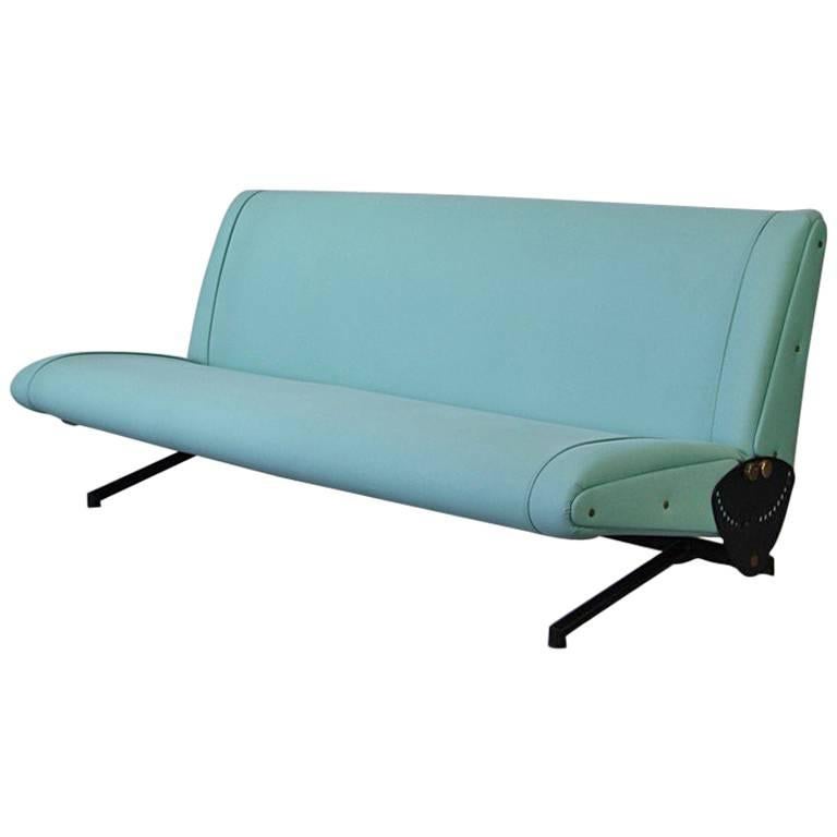 Osvaldo Borsani, D70 Sofa/ Sofa ‘Green’ Bed, 1954 For Sale