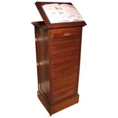 Beautiful File Cabinet with Shutter and Bookstand