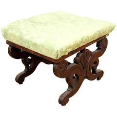 Late Federal Mahogany Bench 12
