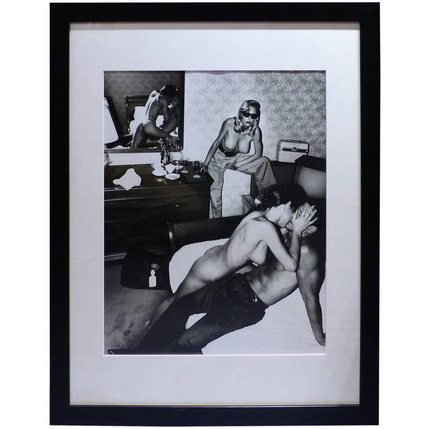 Helmut Newton Framed Poster, Voyeurism, American Playboy, Los Angeles, 1989