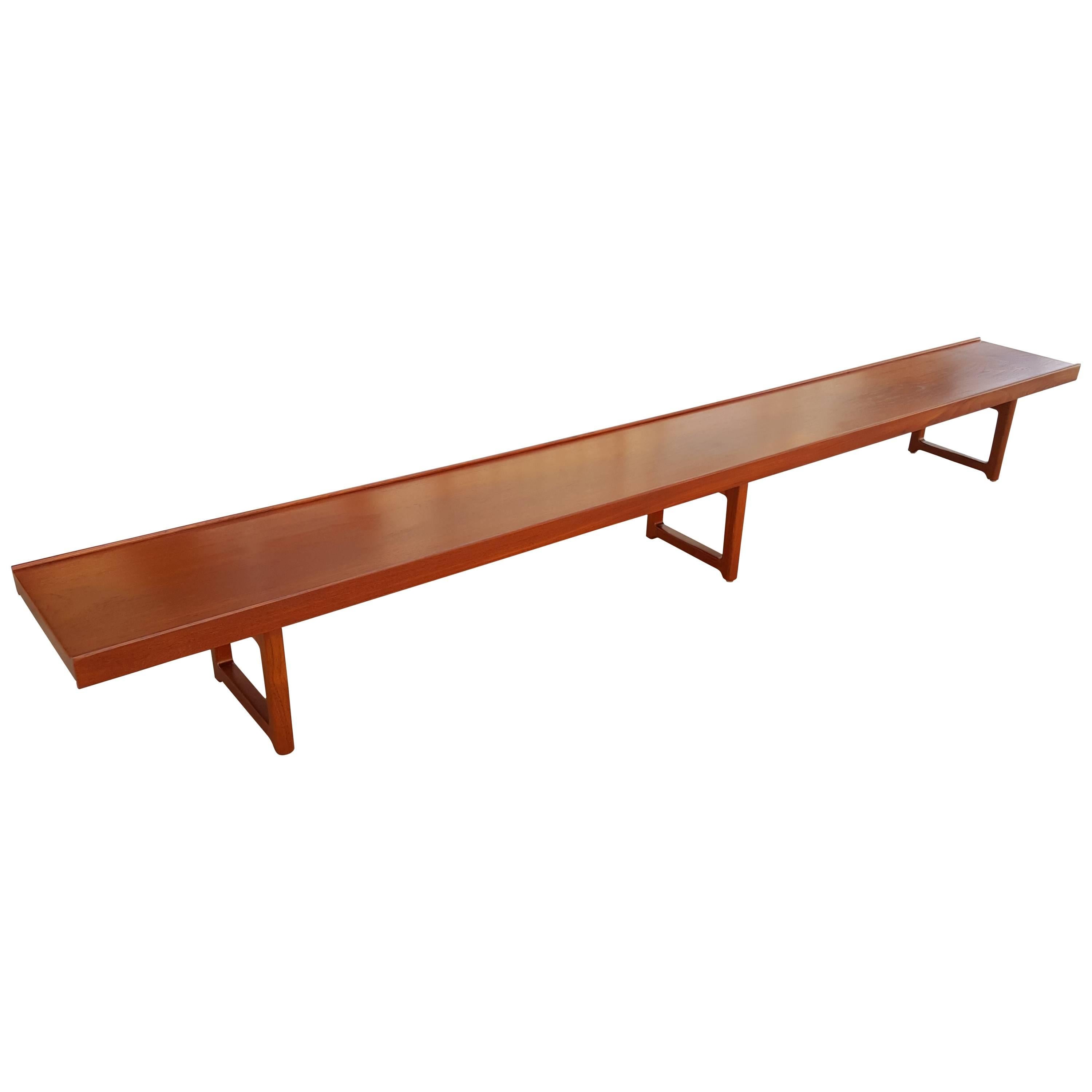 Large-Scale Teak Bench by Torbjorn Afdal