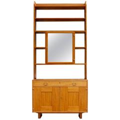 Josef Frank 1940s Tall Mahogany Drinks Cabinet with Vitrine for Svenskt Tenn