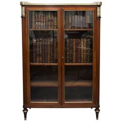 19th Century, Louis XVI Style Mahogany Bookcase 1