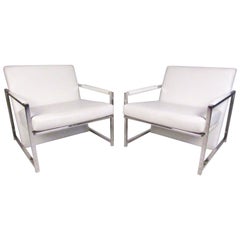 Pair of Stylish Modern Club Chairs