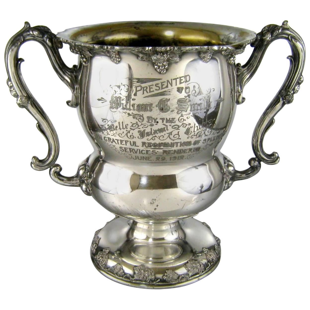 Silver Plate Trophy Wine Cooler