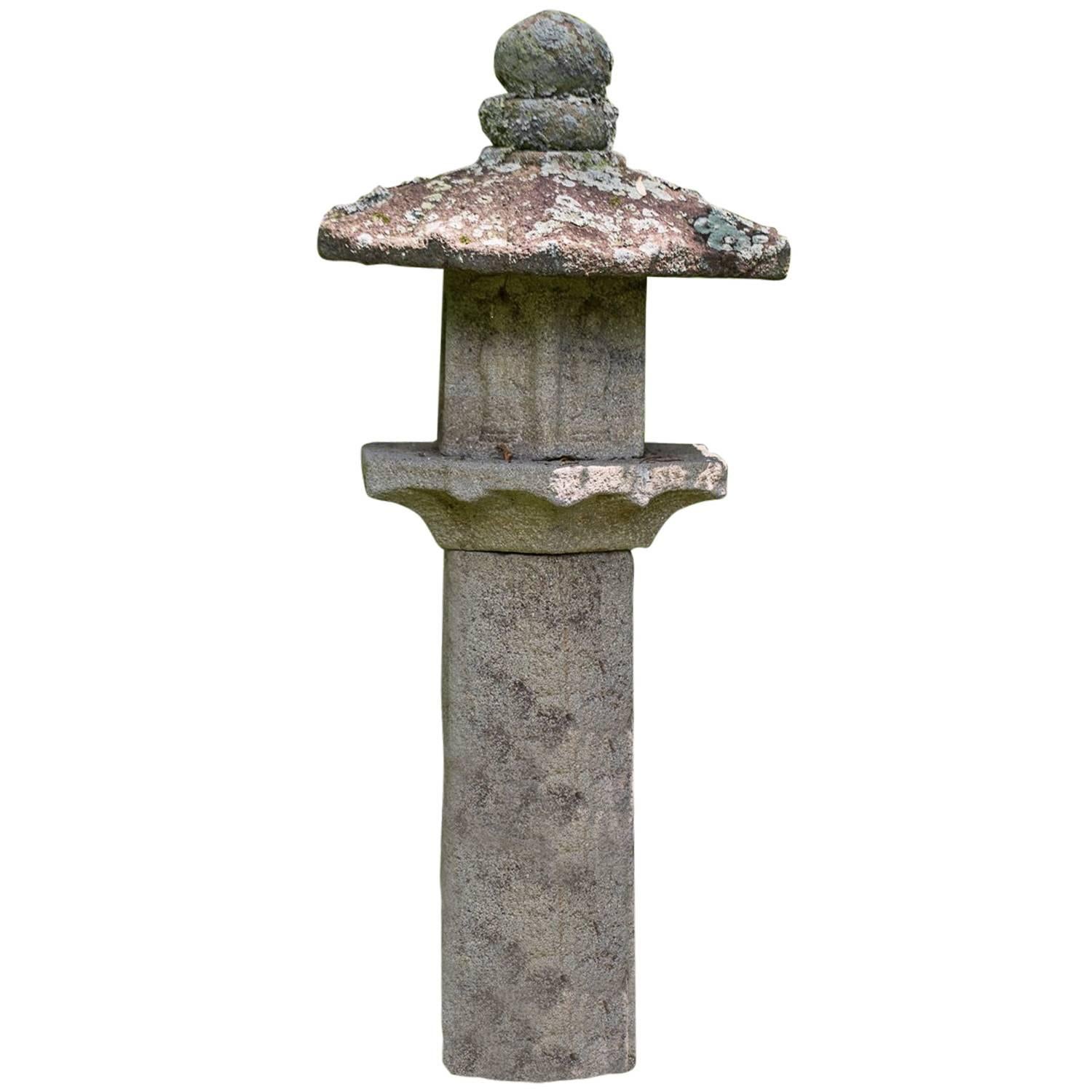 Japanese Stone Lantern Garden Sculpture