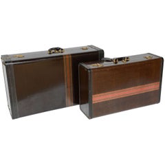 Gorgeous Pair of Used Italian Suitcases