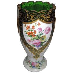 19th Century Moser Bohemian Art Glass Overlay Vase 6