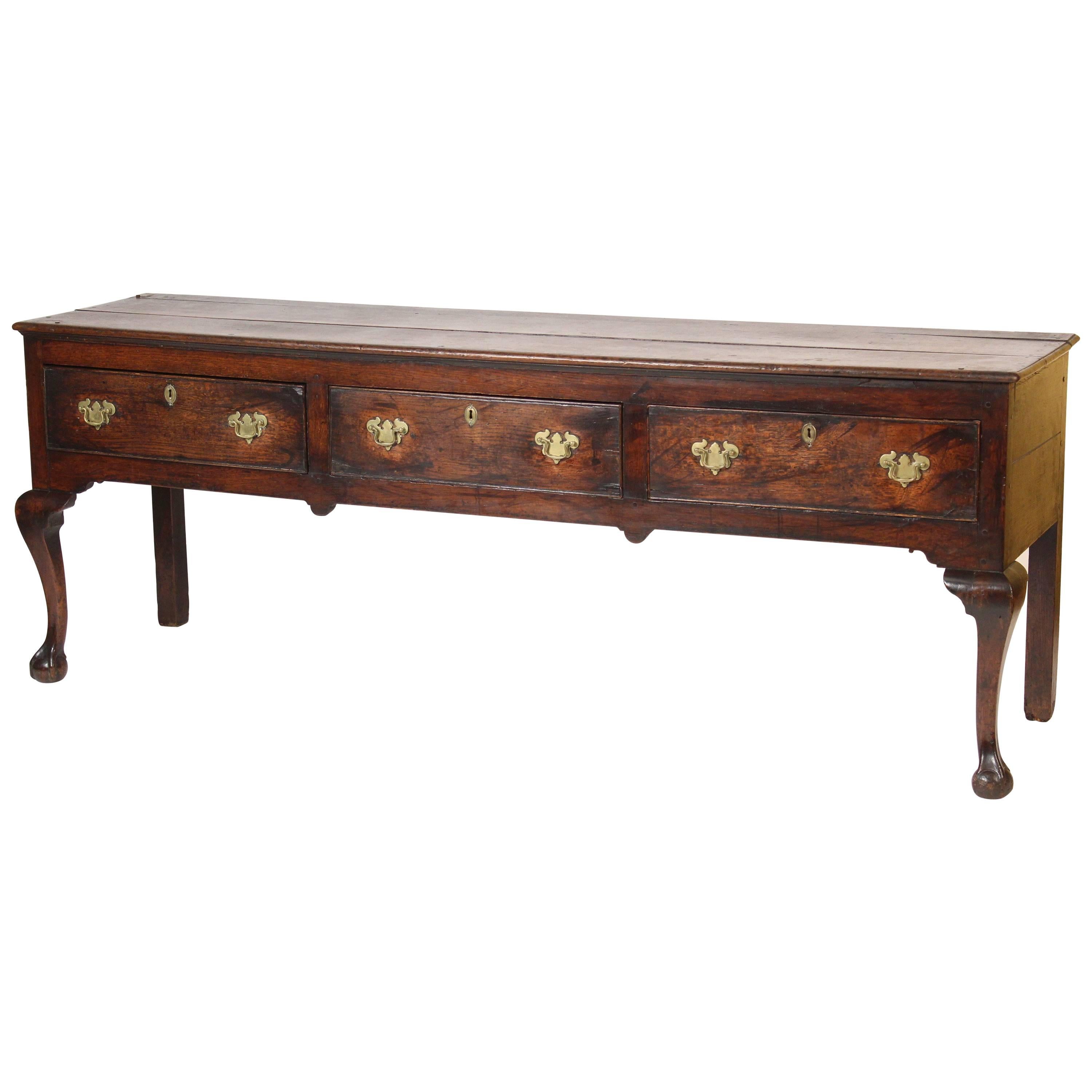 George II Oak Dresser Base