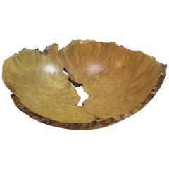 J. Hanson Maple Burl Turned Bowl