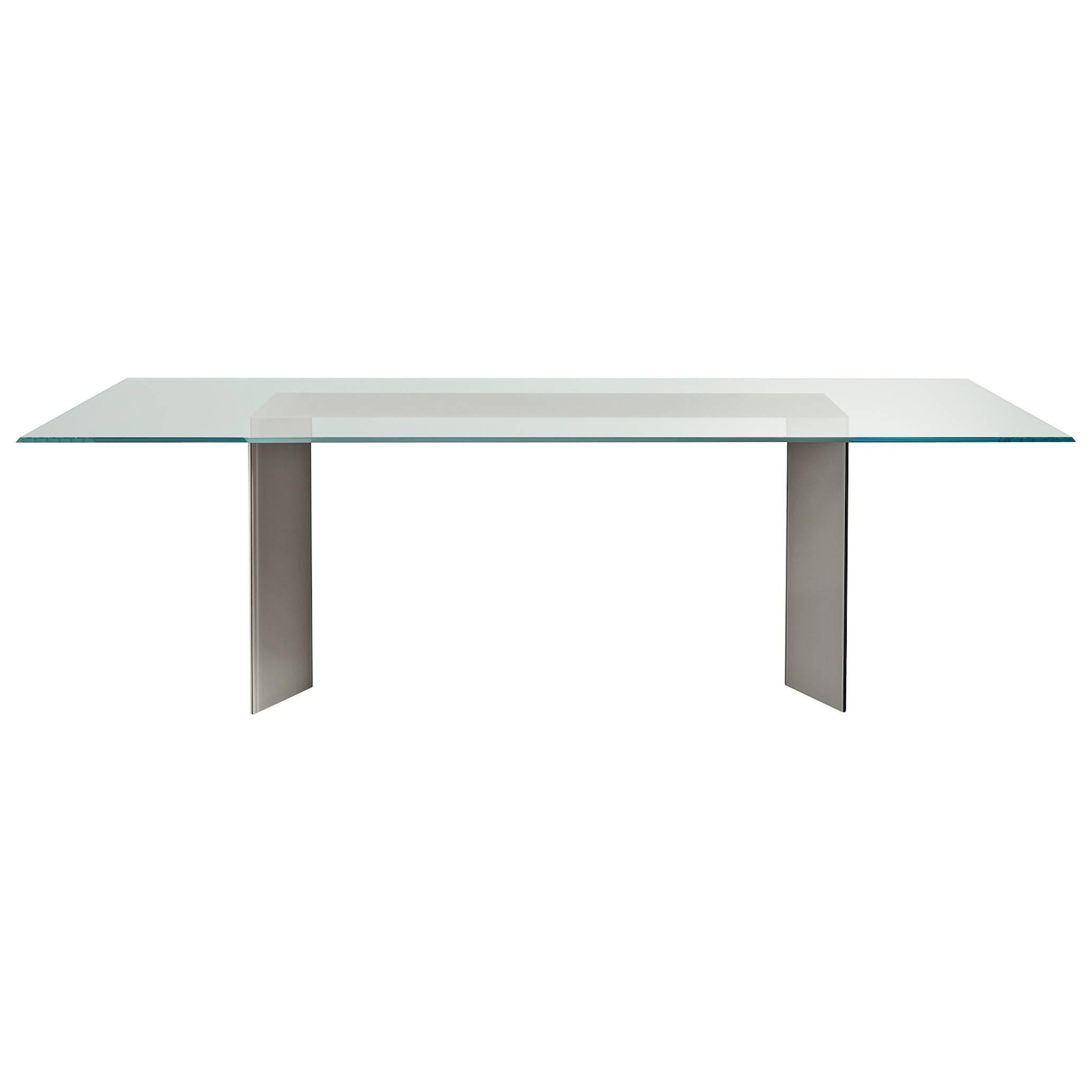 Dolm Table by Gallotti and Radice in Transparent and Lacquered Glass For Sale