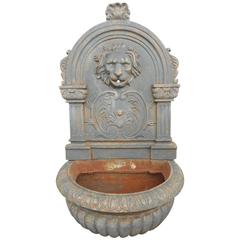 Vintage Amazing Cast Iron Lion Water Fountain