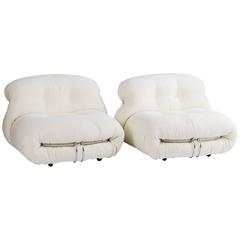 Pair of Soriana Lounge Chairs by Afra 
Tobia Scarpa for Cassina