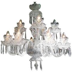 Fine Waterford Crystal Twelve-Arm Chandelier