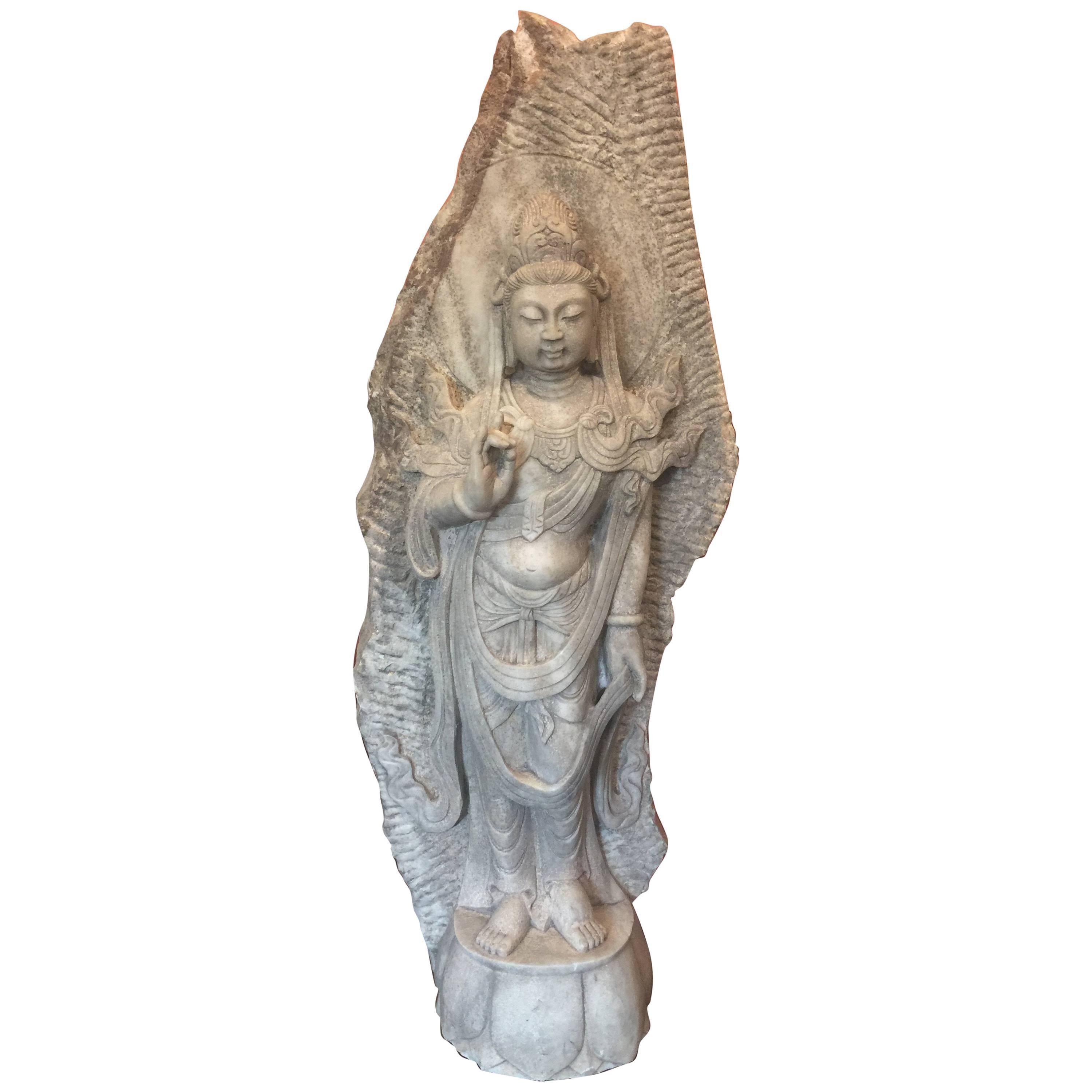 Marble Guan Yin Statue For Sale