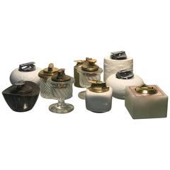 Exceptional Collection of Ten Vintage Lighters Ranging in Style and Size