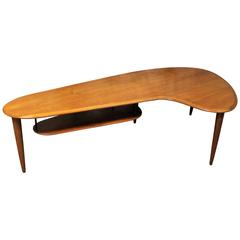 Danish Teak Boomerang Coffee Table