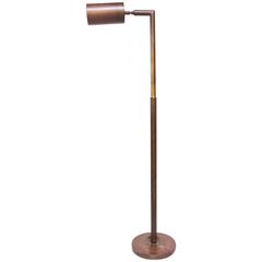 Chapman Patinated Brass Adjustable Floor Lamp