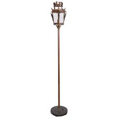 Italian Processional Lantern Floor Lamp