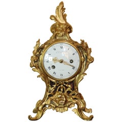 Giltbronze Rococo Mantle Clock