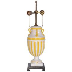 Neoclassical Style Italian Ceramic Glazed Table Lamp 12