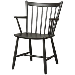 Børge Mogensen Black Dining Chair, Model J42