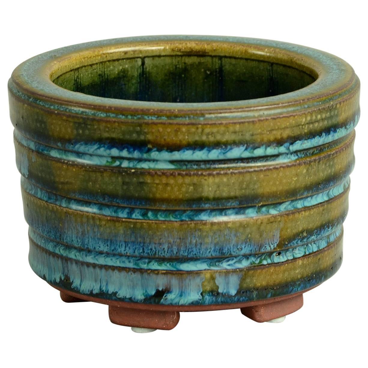 Unique Stoneware "Farsta" Bowl by Wilhelm Kåge For Sale
