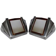 Rare Art Deco Large Cinema Wall Light Sconces 10