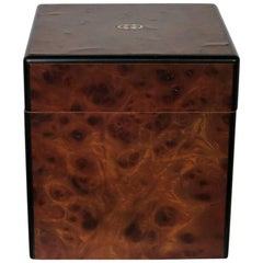 Vintage Gucci Ice Bucket 1980s Burl Wood