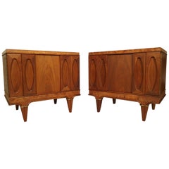 Pair of Mid-Century Modern Nightstands by American of Martinsville