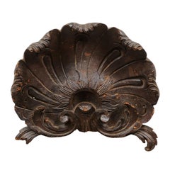 18th Century French Architectural Element / Shell Carving