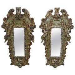 French Carved Wooden Accent Wall Mirrors 4