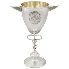Antique Victorian Sterling Silver Goblet 7