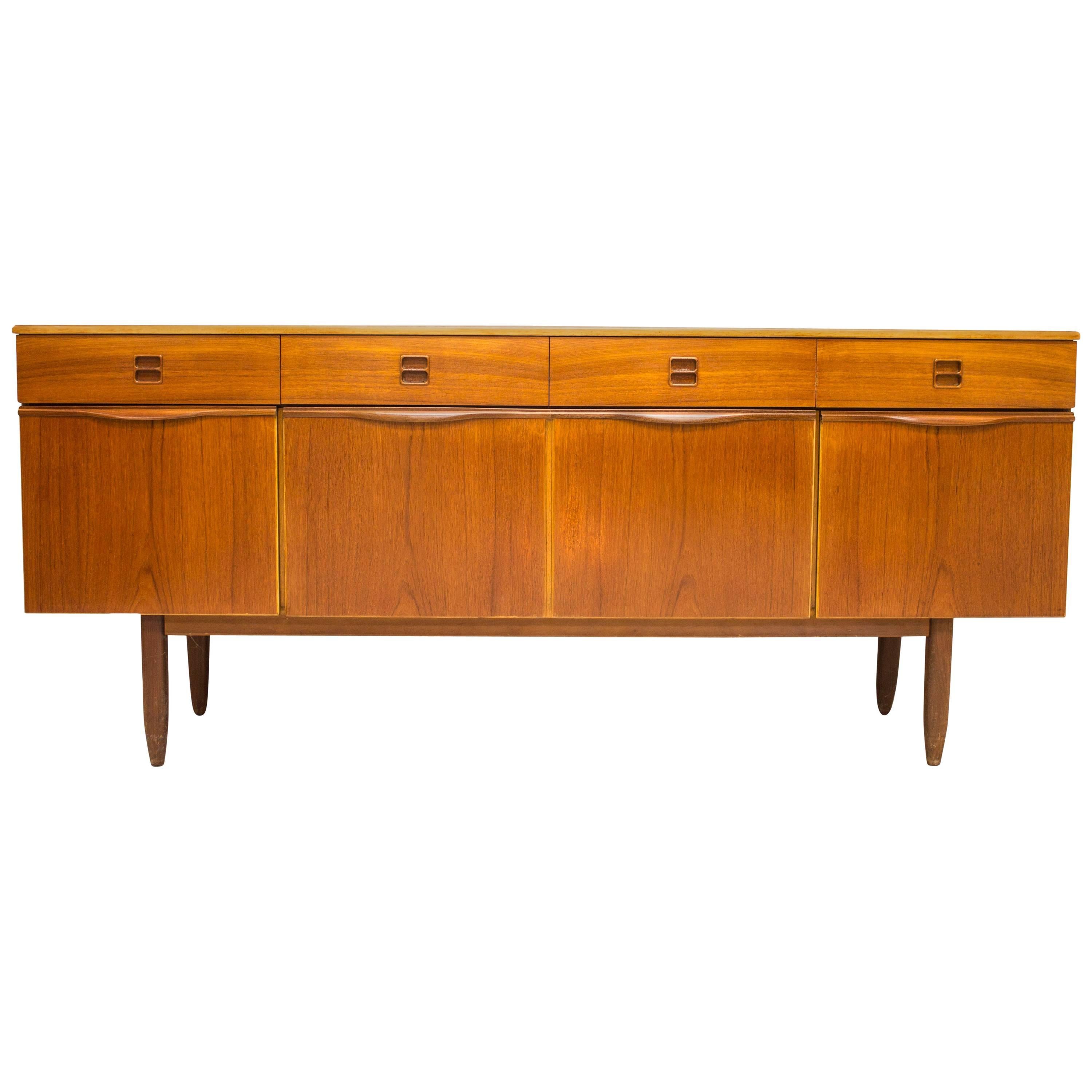 Portwood Teak Mid-Century Sideboard Media Unit For Sale