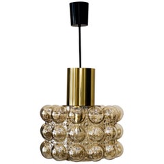 Beautiful Pendant with Bubble Glass by Helena Tynell for Limburg