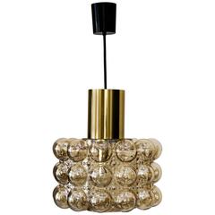 Beautiful Pendant with Bubble Glass by Helena Tynell for Limburg 1