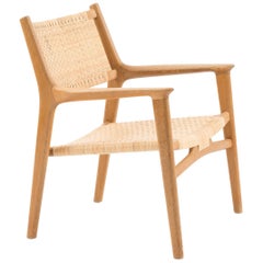 Easy Chair in Oak by Hans J. Wegner for Johannes Hansen