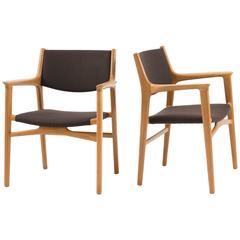 Pair of Hans J. Wegner Armchairs for Johannes Hansen 12