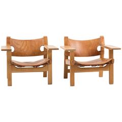 Pair of Spanish Chairs by Børge Mogensen 10