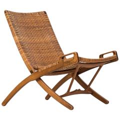 Hans Wegner Folding Chair Model JH512 by Johannes Hansen in Denmark