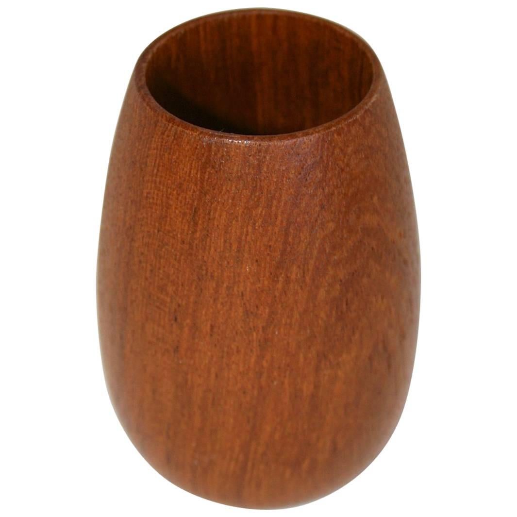 Very Charming Small Rare Teak Bowl Design by Karl Holmberg For Sale