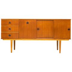 Swedish Teak and Beech Sideboard Media Centre Credenza