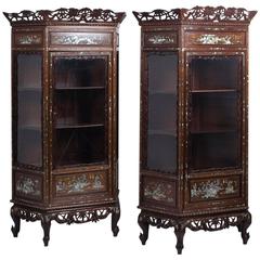 Pair of Indochinese Showcases, circa 1930 11