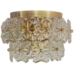 Glass Flush Mount by Kinkeldey, Germany, circa 1960s 8